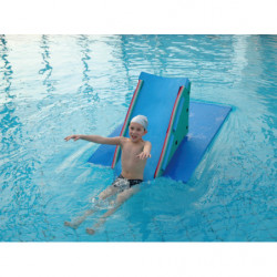 Scivolo con zattera galleggiante per piscina