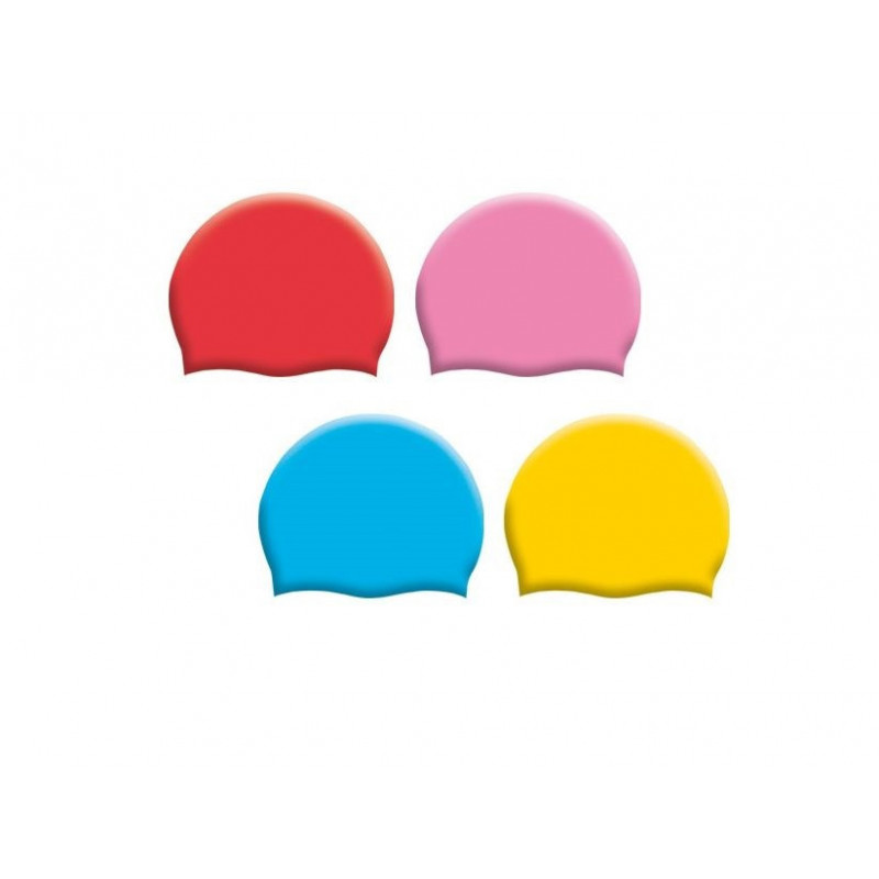 Cuffie nuoto per bambini in silicone tinta unita