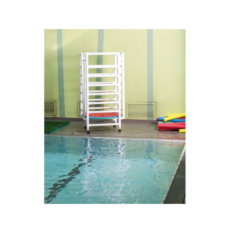 Carrello con ruote per tondoludo piscina