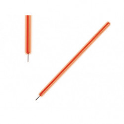 Paletto per slalom con puntale in acciaio e palo arancione fluorescente