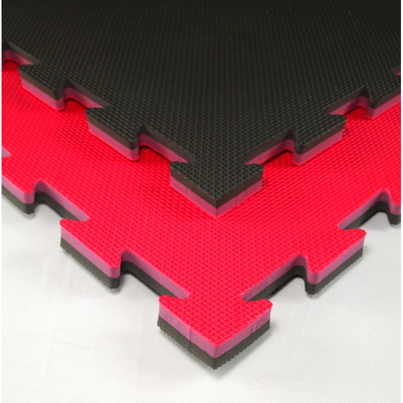 Tatami eva multi discipline rosso/nero 100x100x2.1 cm