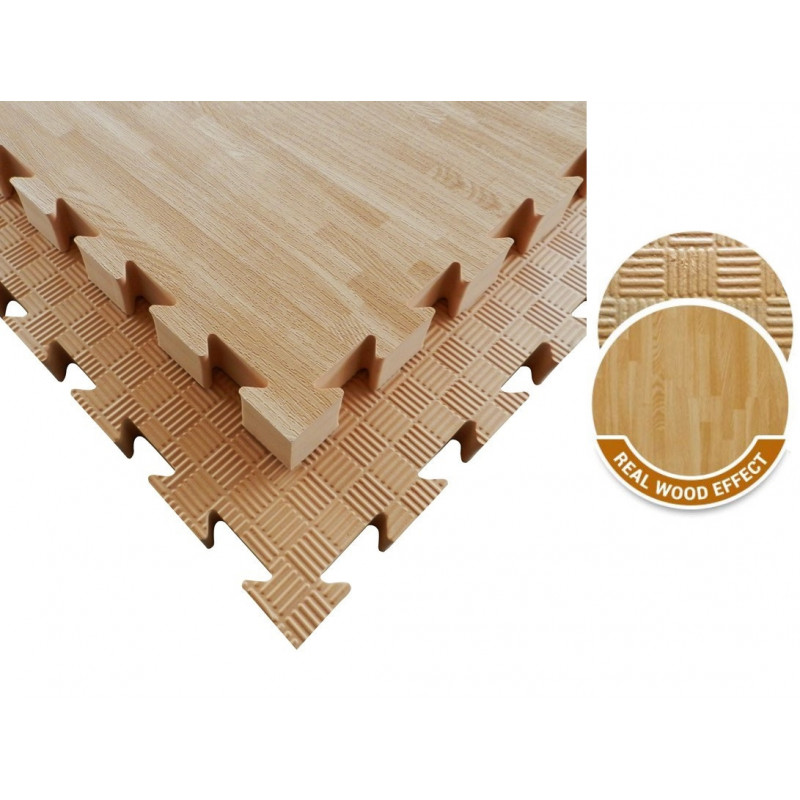 Tatami effetto parquet per ginnastica posturale sp 4 cm