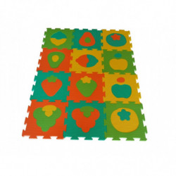 Tappeto puzzle in eva con frutti e forme x bambini