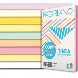 Carta colorata Fabriano A4 gr.80 Cf.500 fogli