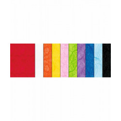 10 fogli in carta di riso, misure 23x33cm, gr.25 , colori vivaci