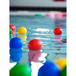  Palline in plastica diametro 7 cm per bambini