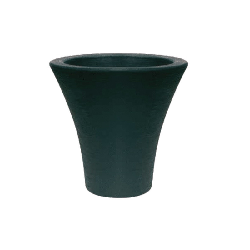 Vaso conico svasato in plastica per piante e fiori