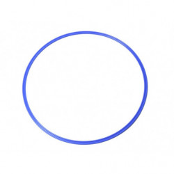 Cerchio allenamento calcio in plastica blu sezione piatta