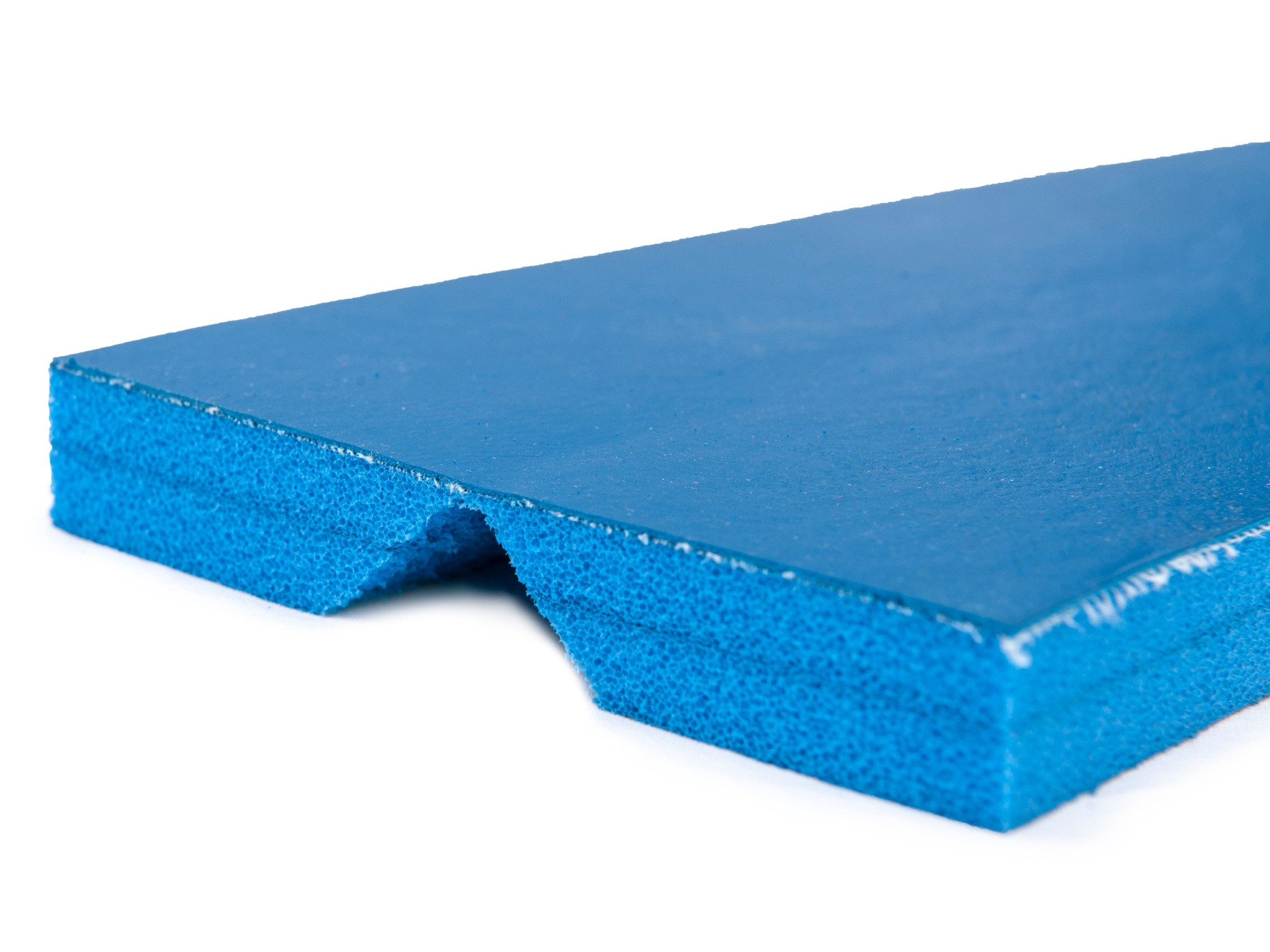 Paracolpo angolare antitrauma blu per porte e palestre